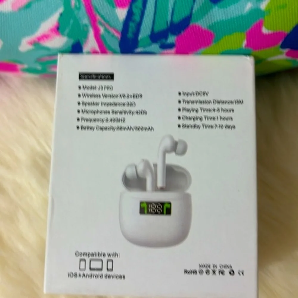 J3 Pro earbuds charger free* with purchase 🎁
